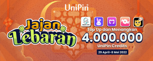 Waktunya Lebaran! Belanja Digital Product & Menangkan 4.000.000 UniPin Credits
